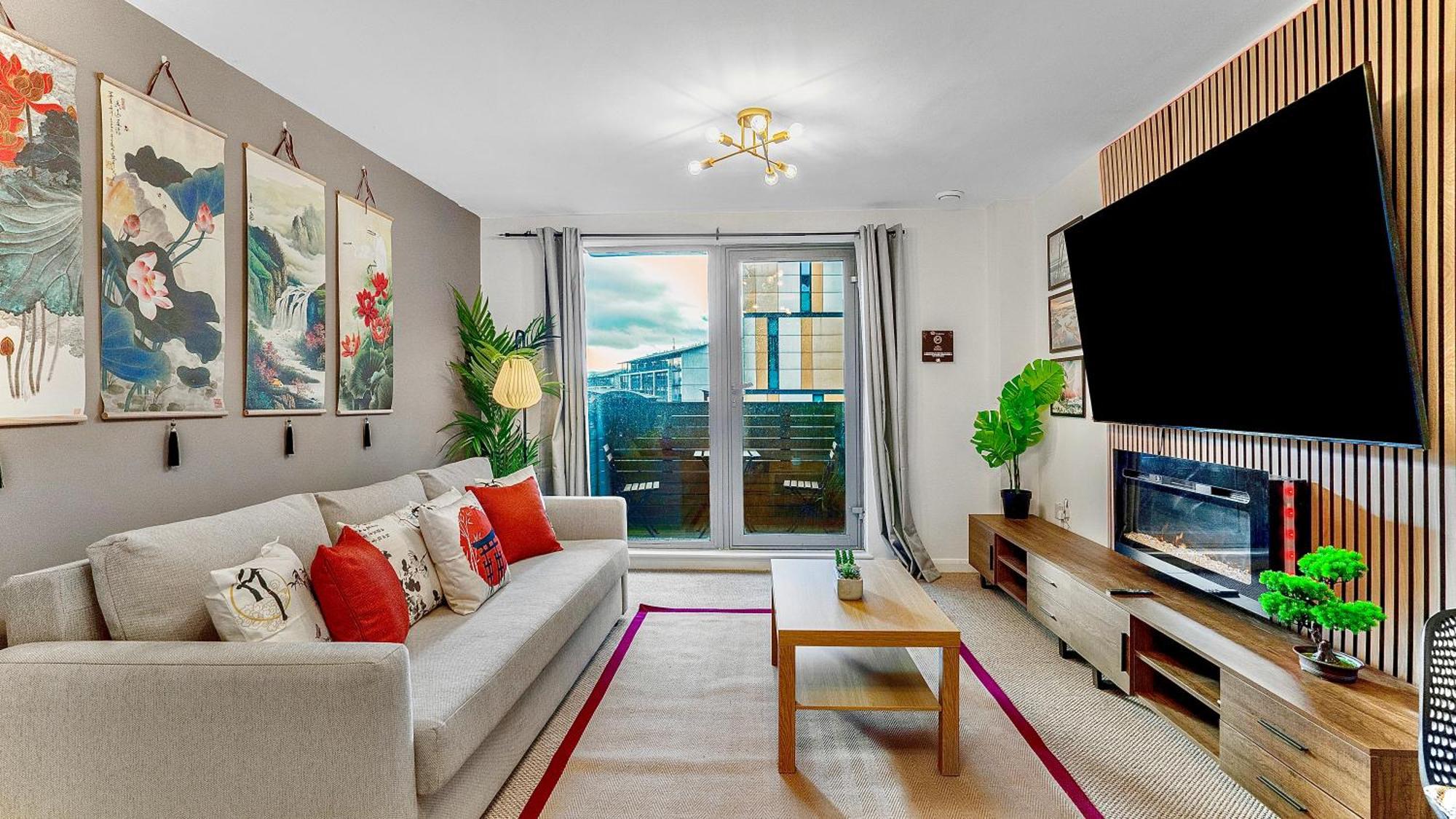 Japanese Suite 2Bed 2Bath, Free Park, Netfix, 75 Inch Tv, Games - City Centre- Maihom 버밍엄 외부 사진